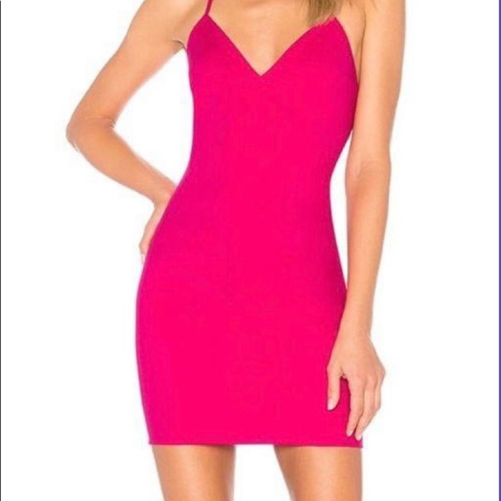 Revolve by the way hot pink mini dress